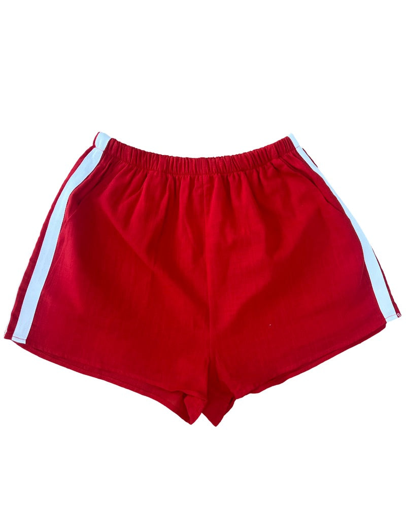 Red Stripe Shorts