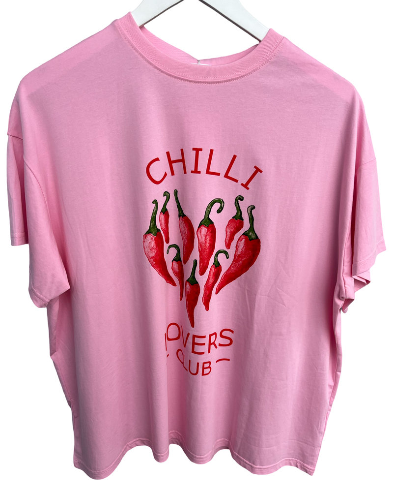 Chilli Lovers Tee  - Pink