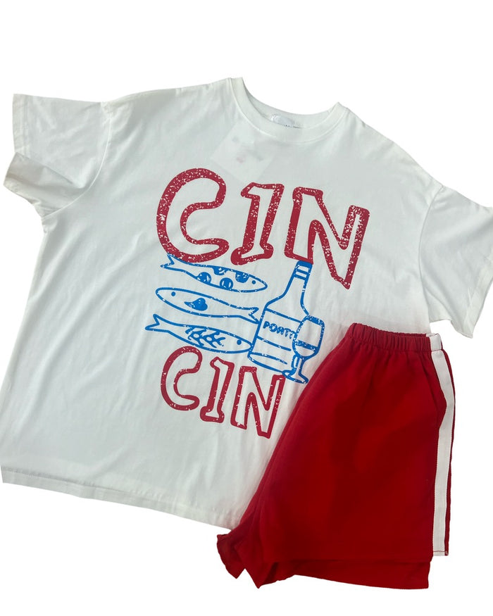 Cin Cin - White Tshirt