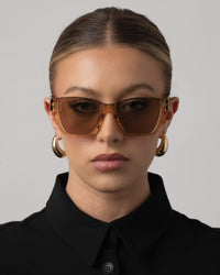 Belle Gold/Brown Sunglasses