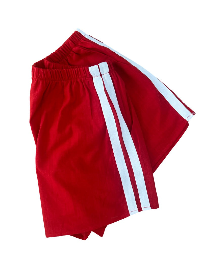 Red Stripe Shorts