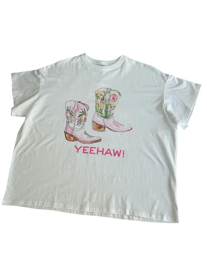 Yeehaw Tee White