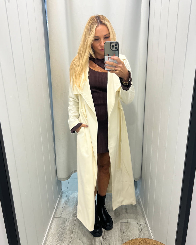 Charlotte Trench Coat- Cream