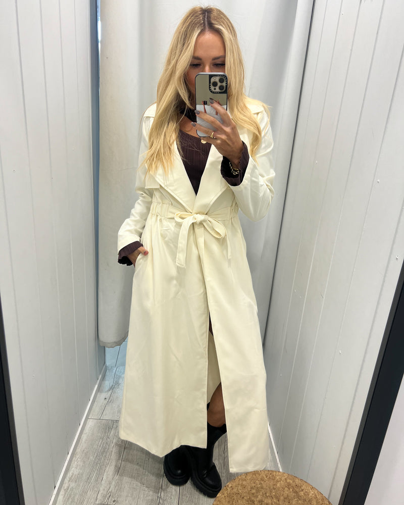 Charlotte Trench Coat- Cream