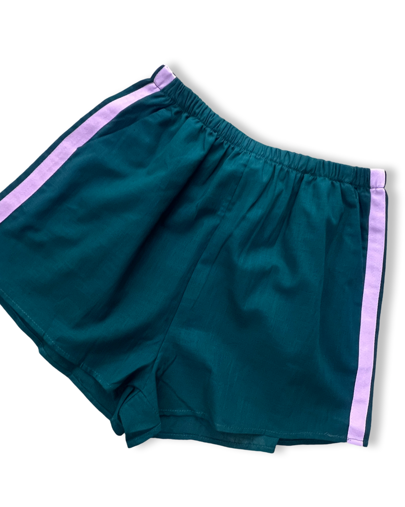 Green Stripe Shorts