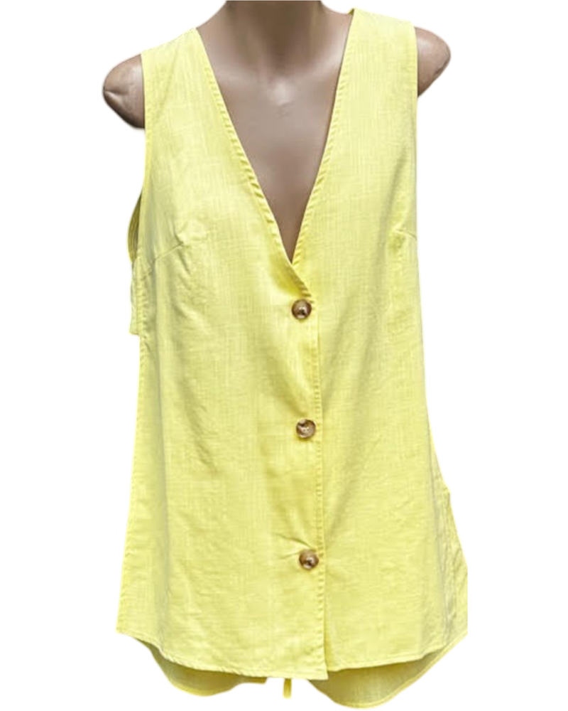 Paradise Vest Set- Yellow