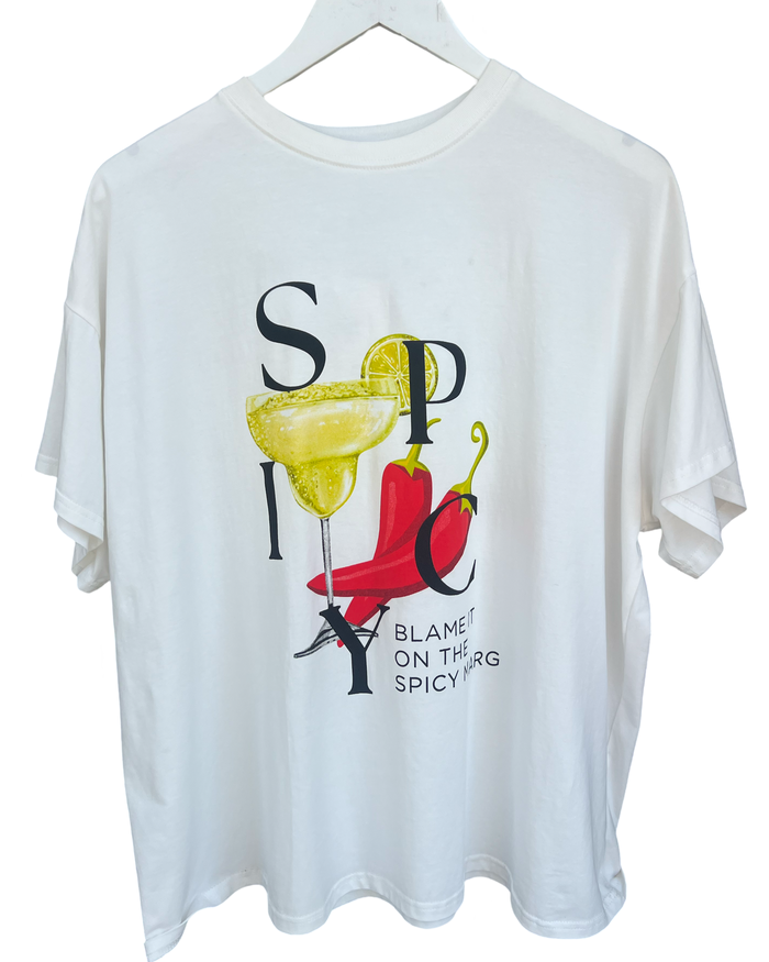 Spicy Margs Tee - White