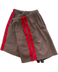 Brown/Red Racer Shorts