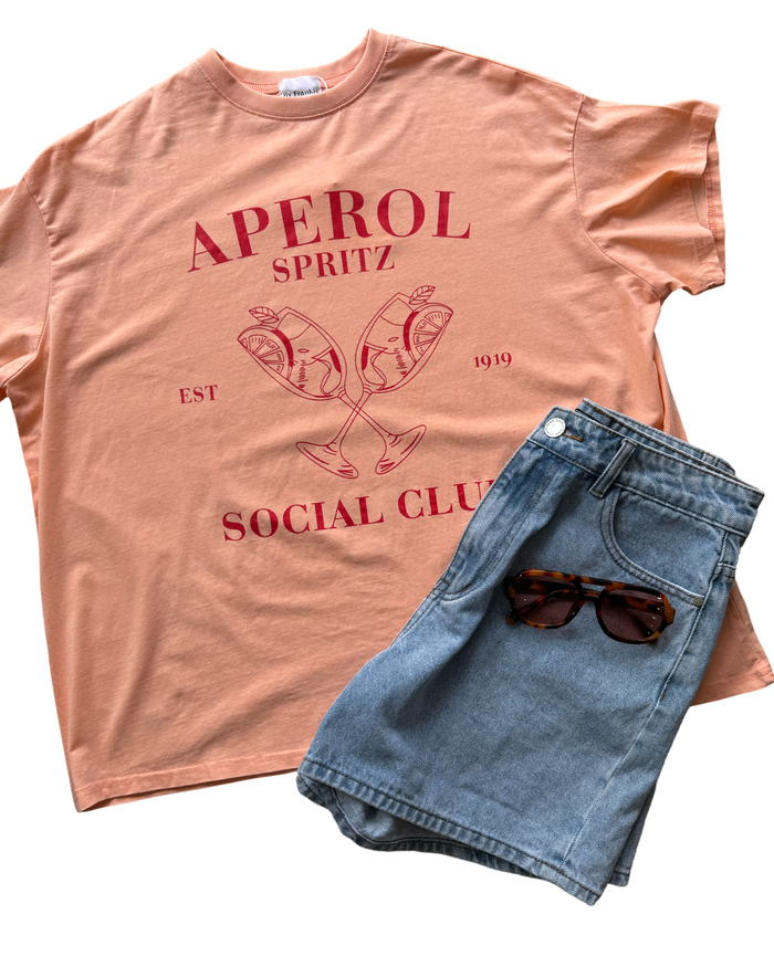 Aperol Tee- Peach